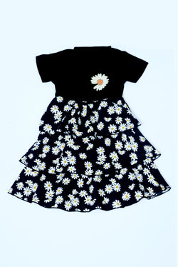 Black Sun flower frock