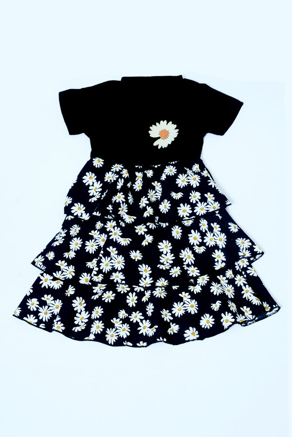 Black Sun flower frock