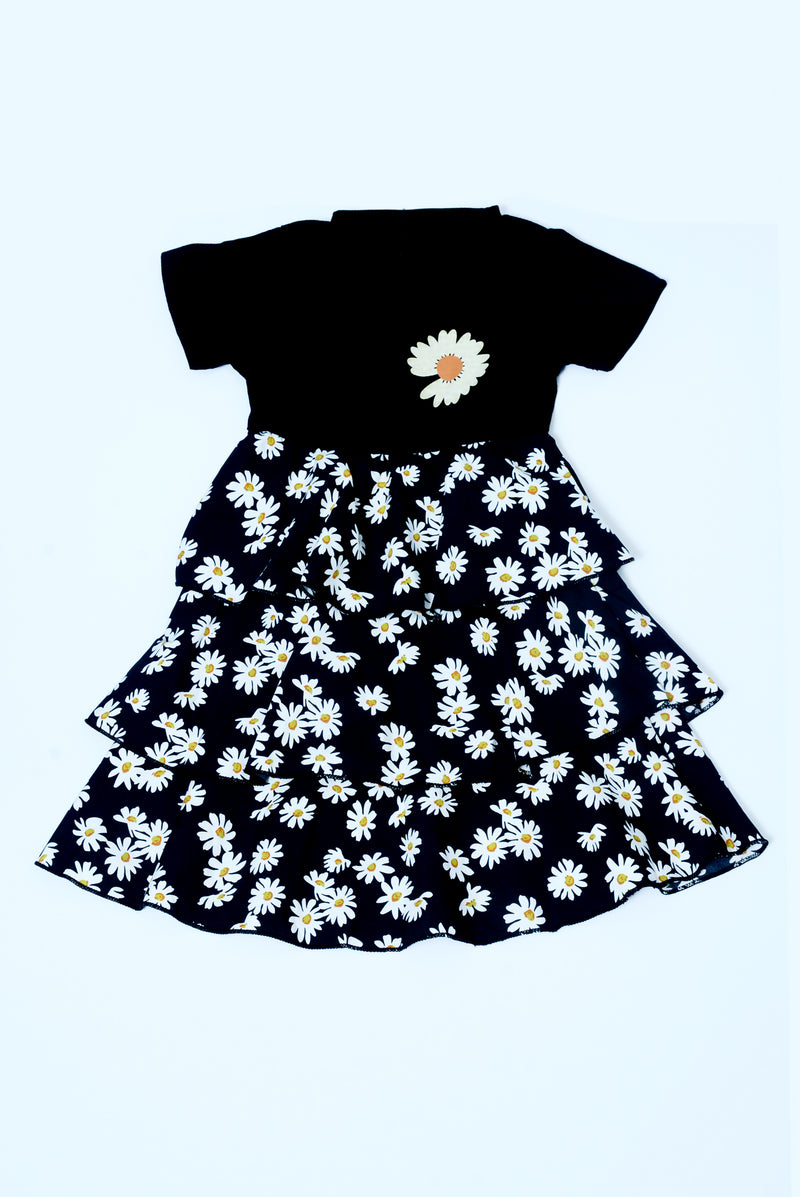 Black Sun flower frock