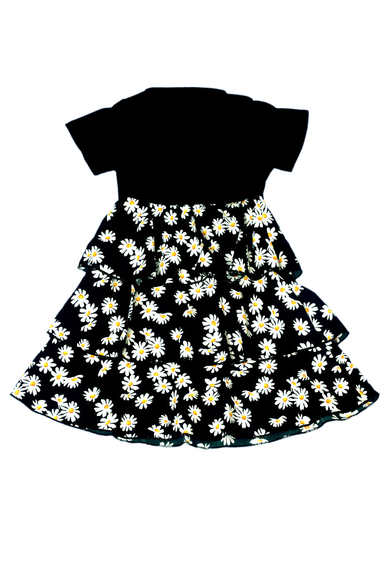 Black Sun flower frock