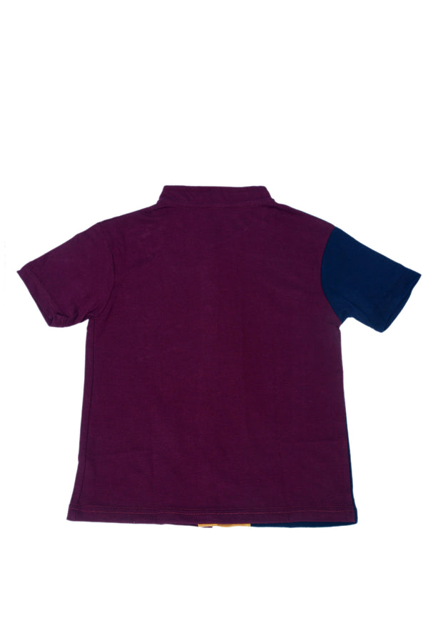 Maroon Buttoned Collar Shirt