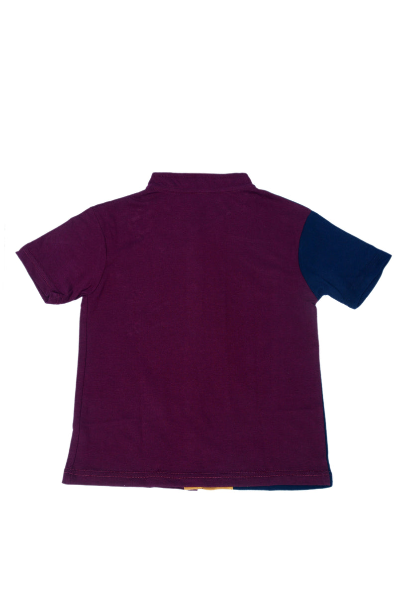 Maroon Buttoned Collar Shirt