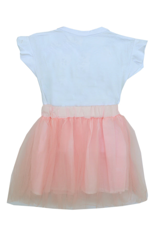 Pink Skirt and white shirt